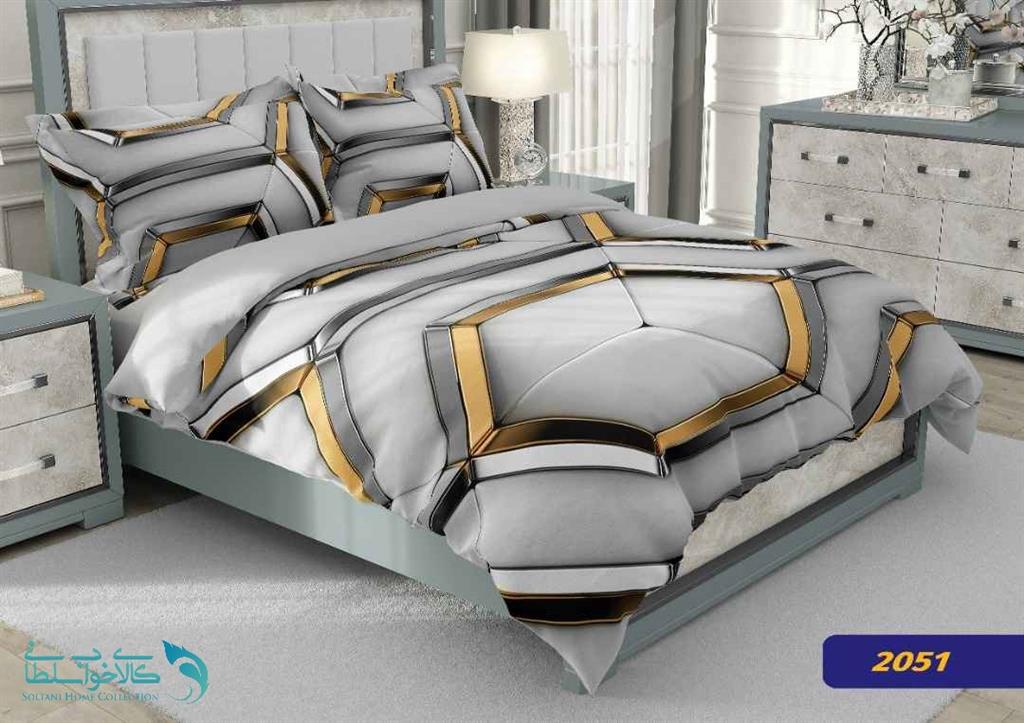 رو تختی طرح کایرا دو نفره برند کارینا کد 2051